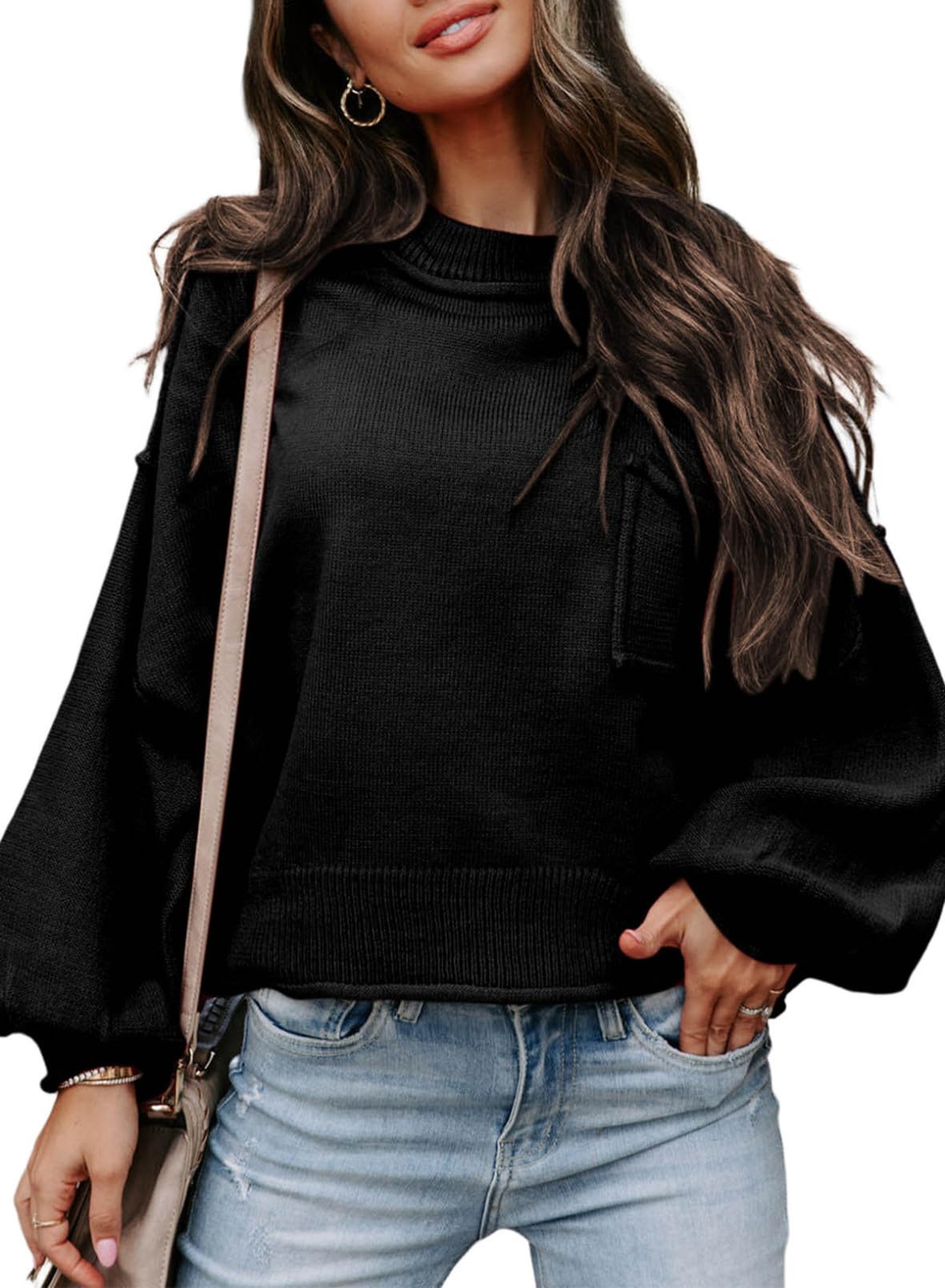 Women's Lantern Long Sleeve Sweater Casual  Knitwear Tops(BUY 2 FREE SHIPPING)