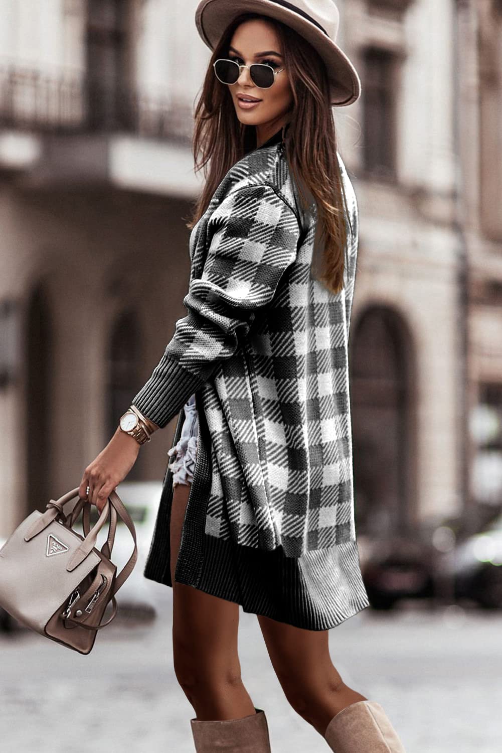 50%OFF 🔥Autumn And Winter Plaid Cardigan Sweater Coat