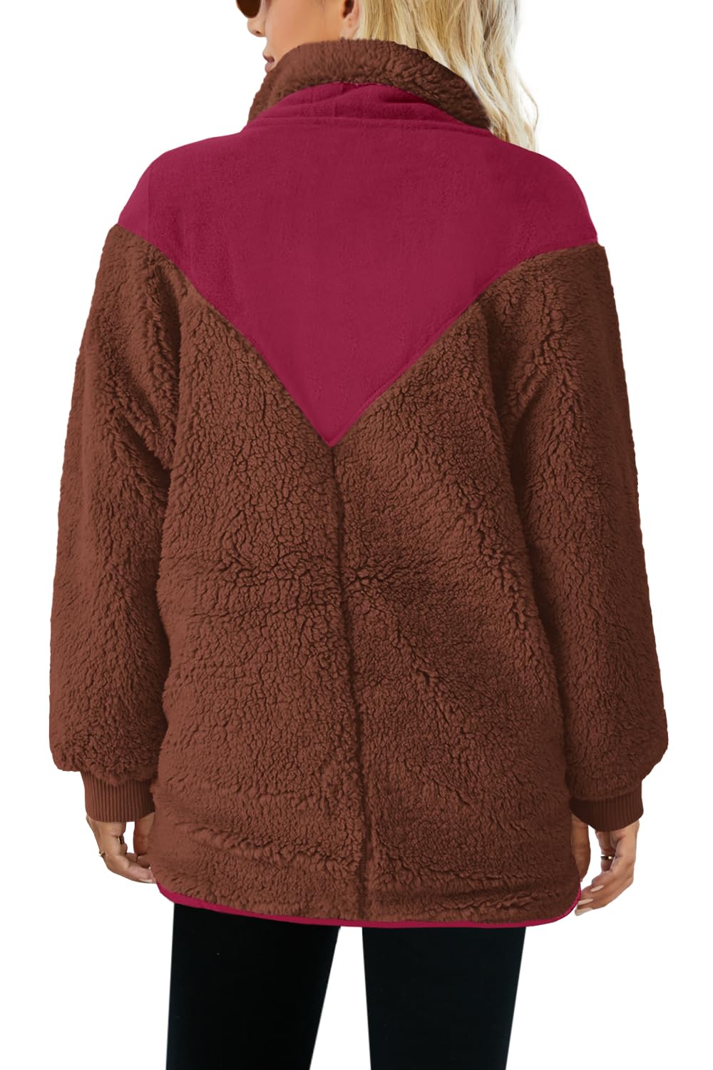 2024 New Women's Oversized Half Snap Fleece Pullover(50% OFF today!!!)