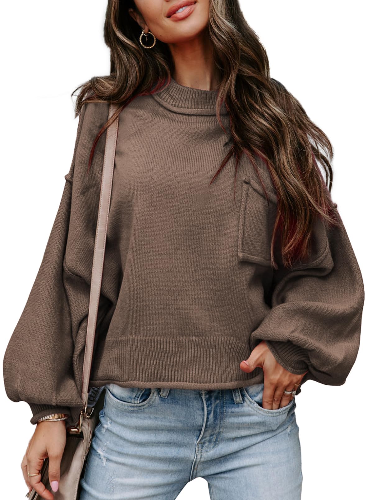 Women's Lantern Long Sleeve Sweater Casual  Knitwear Tops(BUY 2 FREE SHIPPING)