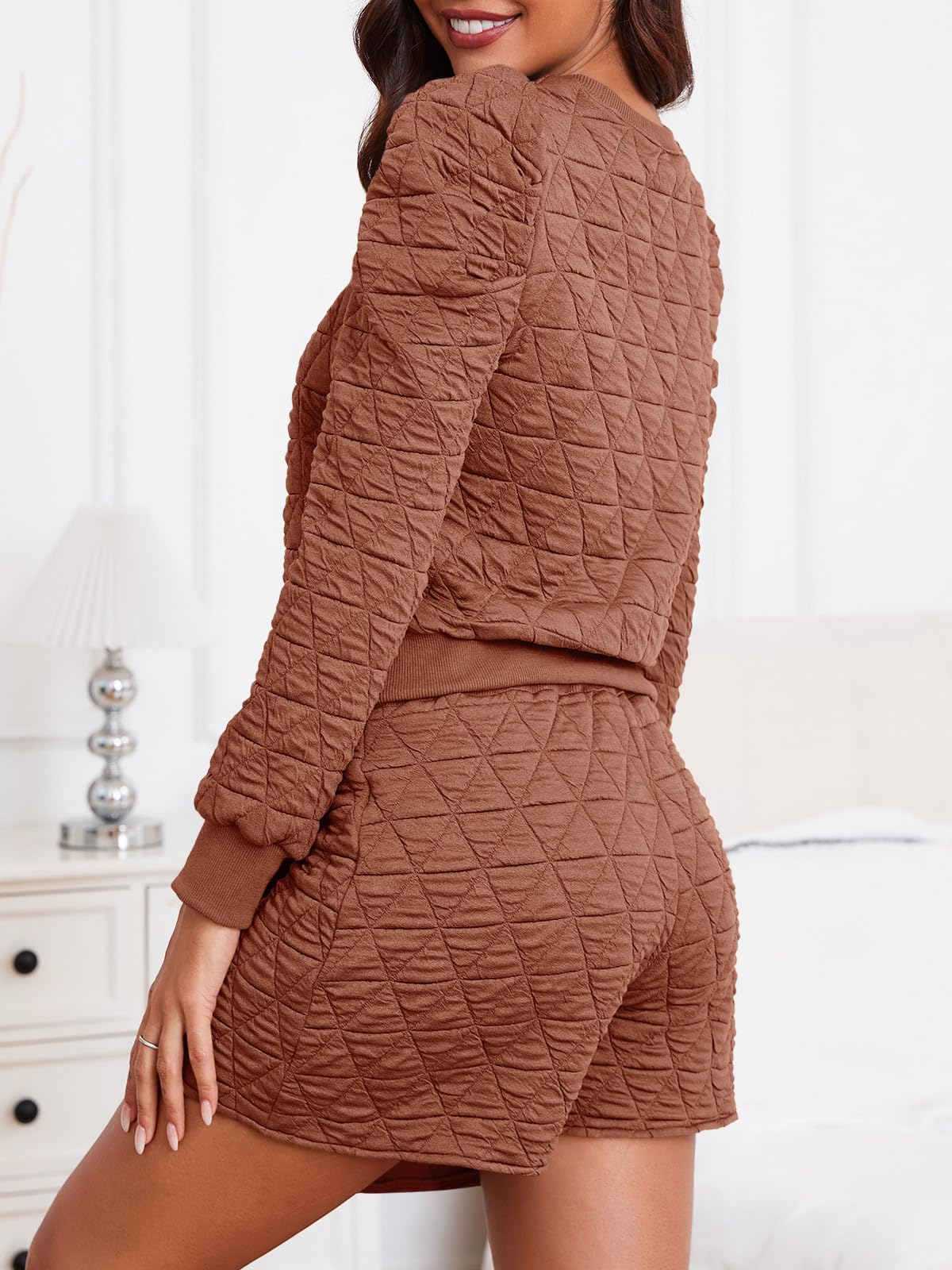 2024 New Women's Argyle Sweatshirts and Wrap Skorts Casual Set(buy 2 10% OFF)