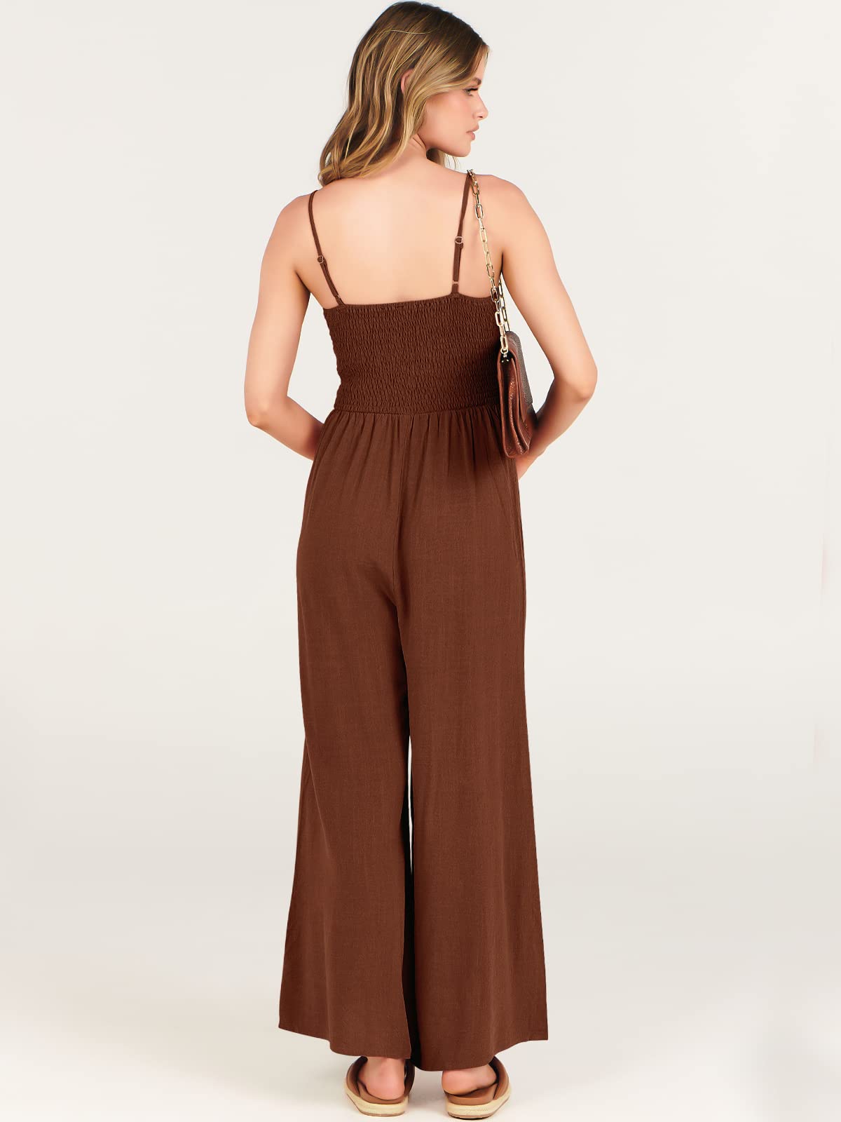 New Women's Sleeveless Bow Tie Hollow Jumpsuit