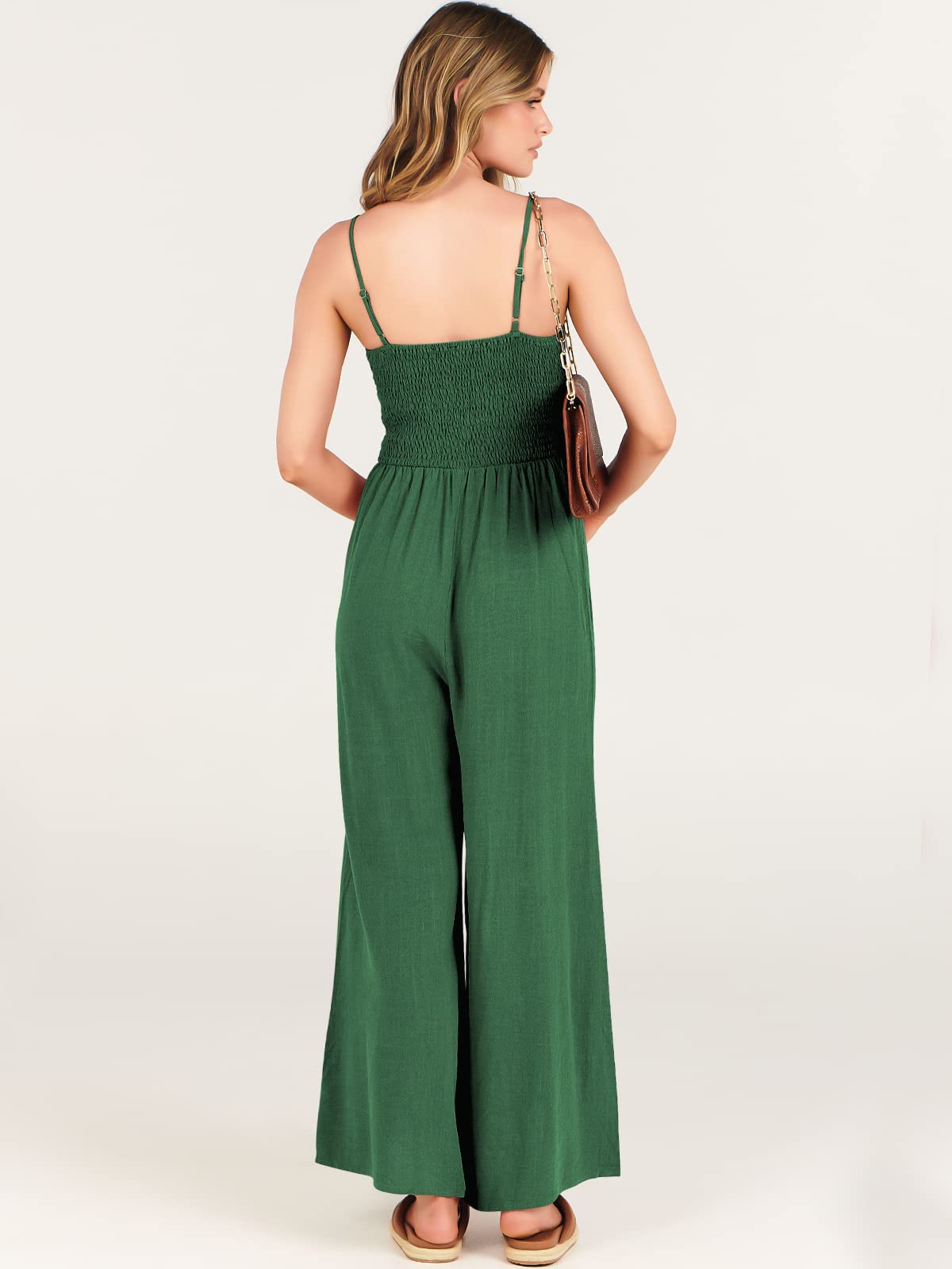New Women's Sleeveless Bow Tie Hollow Jumpsuit