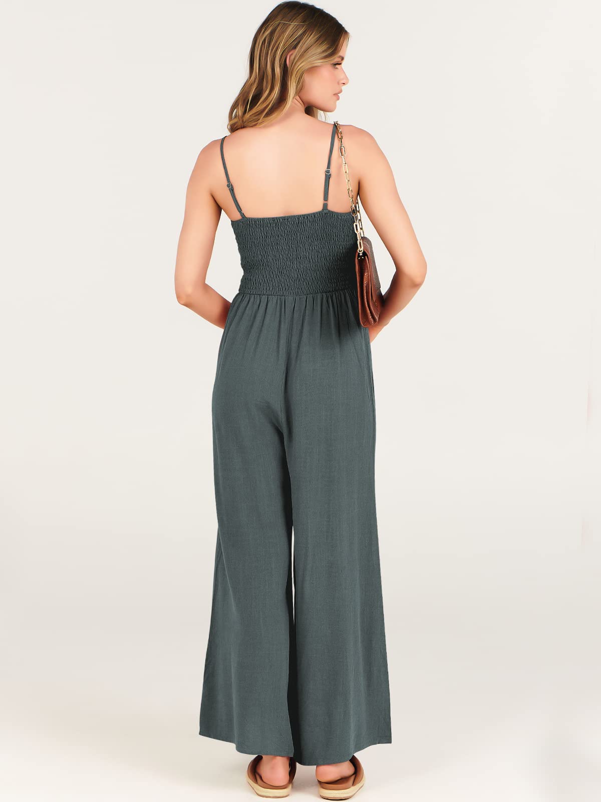 New Women's Sleeveless Bow Tie Hollow Jumpsuit