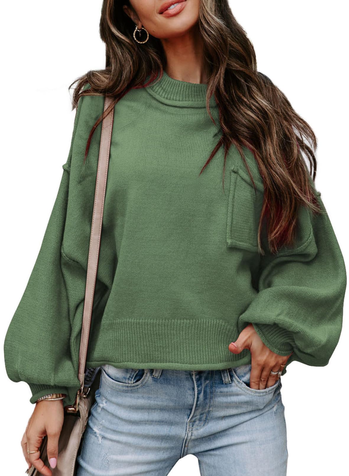 Women's Lantern Long Sleeve Sweater Casual  Knitwear Tops(BUY 2 FREE SHIPPING)