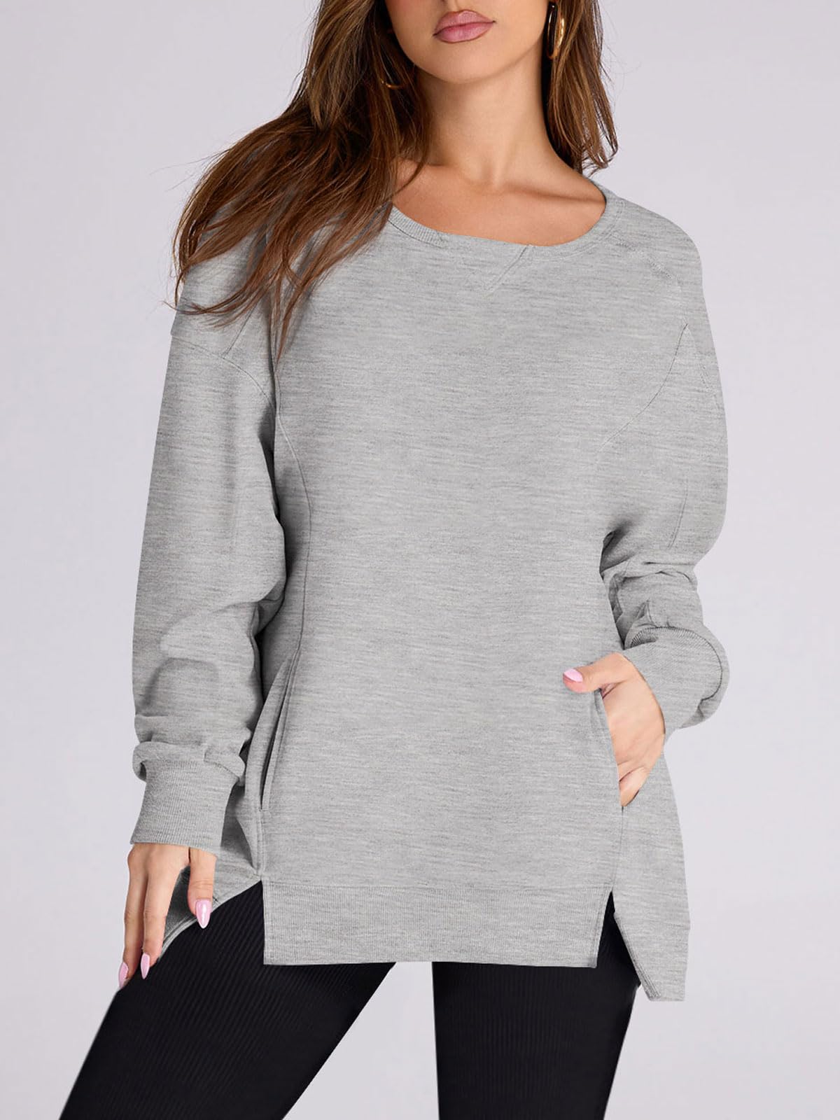 2024 Fall New Women‘s Oversized Pullover with Pockets(buy 2 10% OFF)