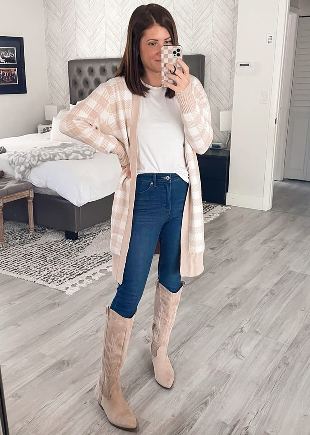 50%OFF 🔥Autumn And Winter Plaid Cardigan Sweater Coat