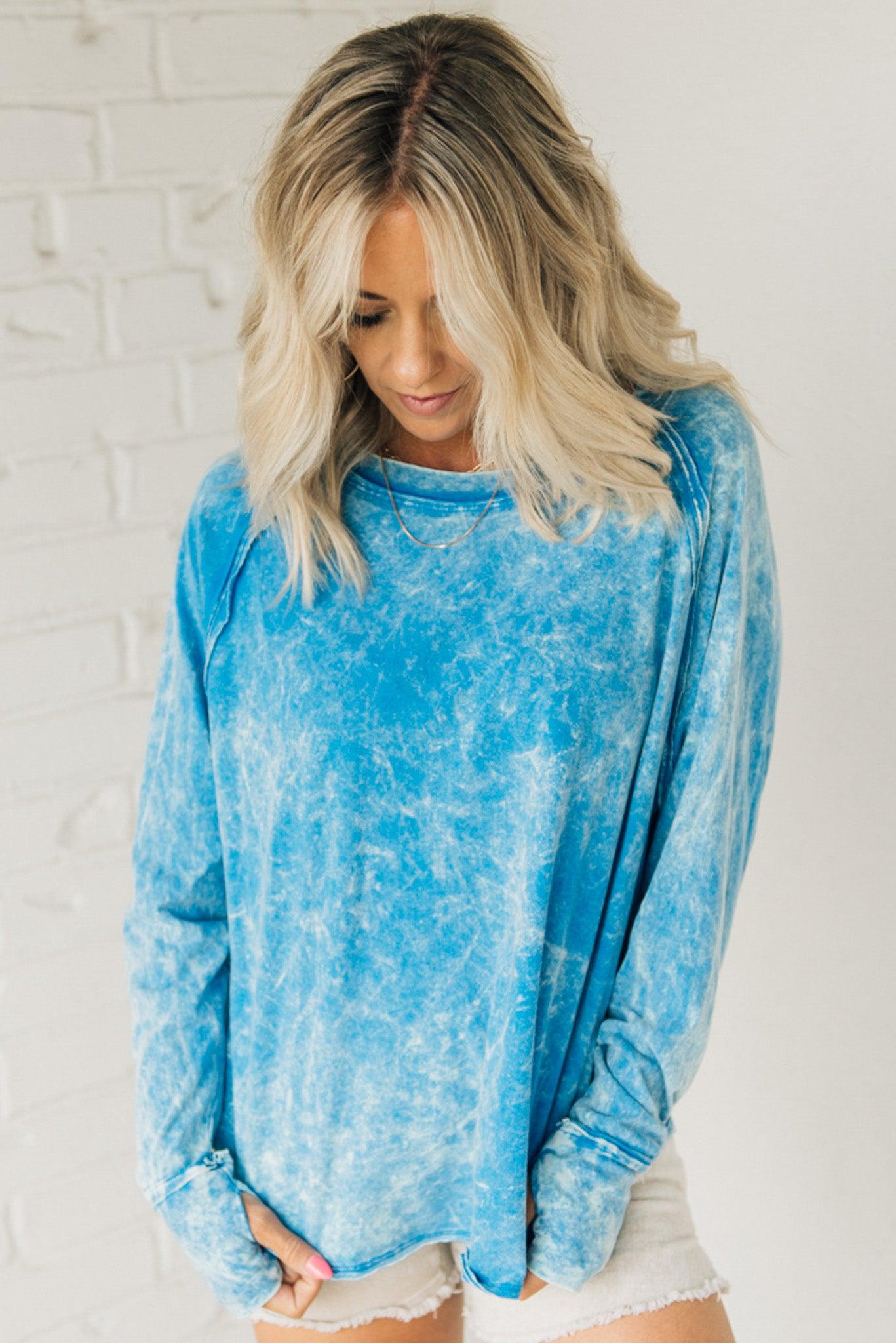 🔥2024 Fall Hot🔥Mineral Wash Thumbhole Tee(buy 2 10% OFF)