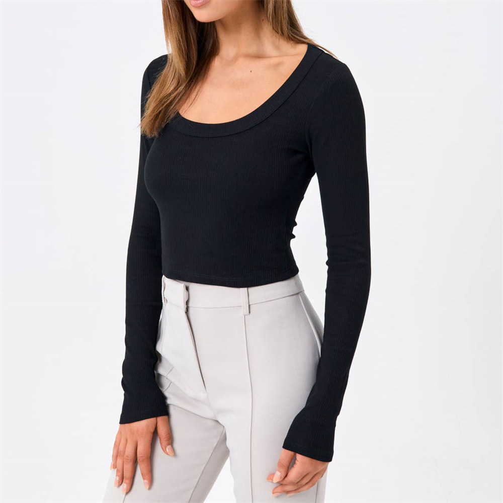 Super Discount 🔥Women's Ribbed Long Sleeve Slim Fit T-Shirt（BUY 2 FREE SHIPPING）