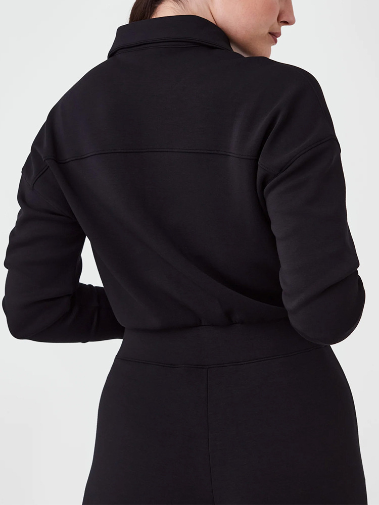 Zip Long Sleeve Wide Leg Jumpsuit (Buy 2 Free Shipping)