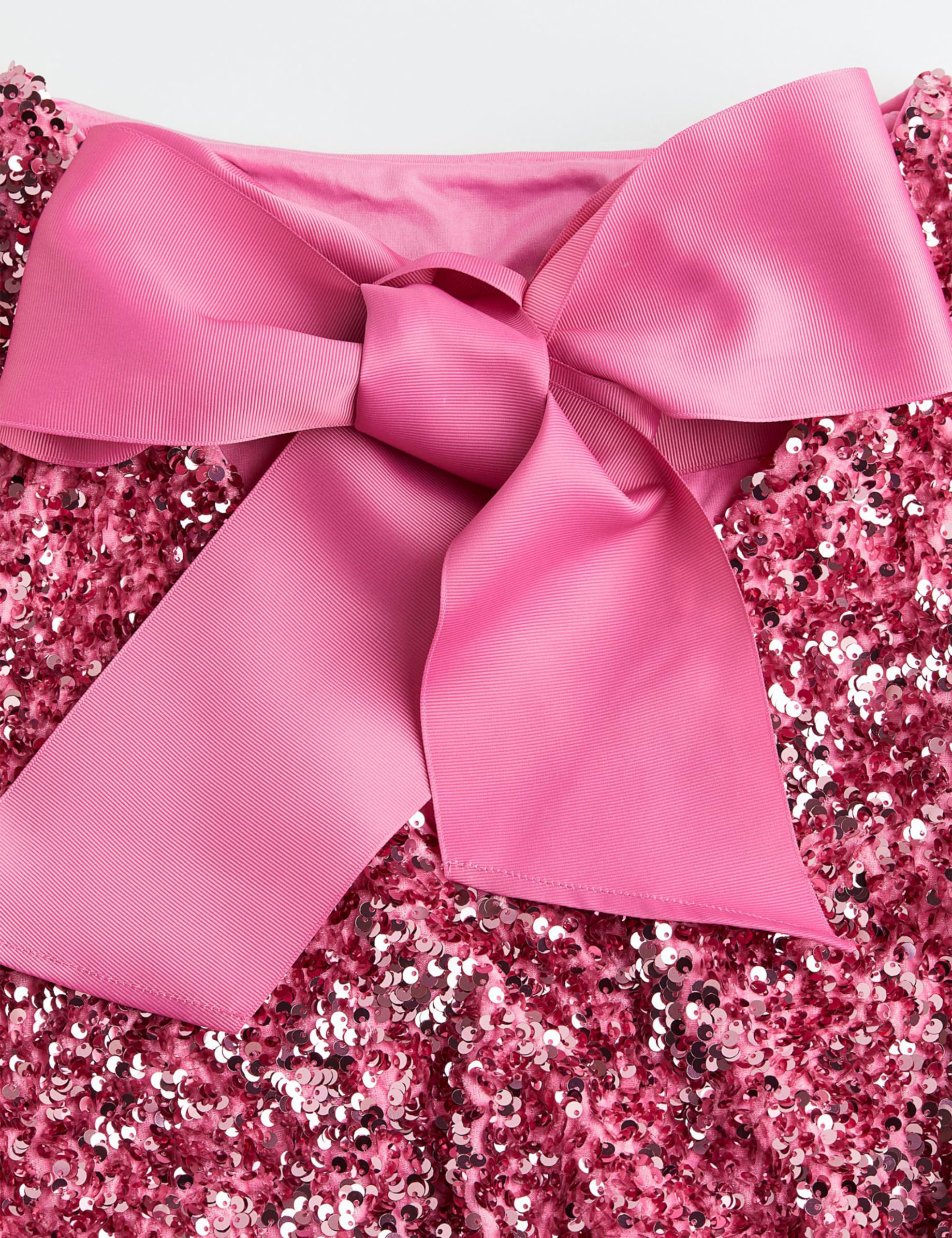 WOMEN'S SEQUIN BACK TIE UP BOW LOOSE MINI DRESS(BUY 2 FREE SHIPPING)