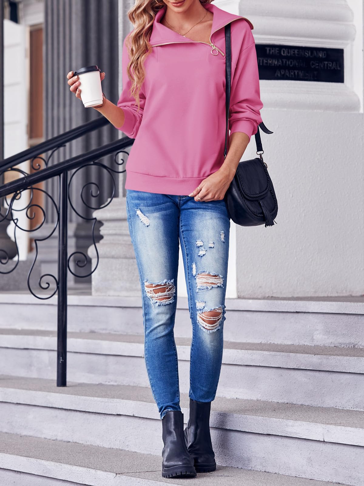 2024 New Women's Turtleneck Zipper Sweatshirt(buy 2 10% OFF)