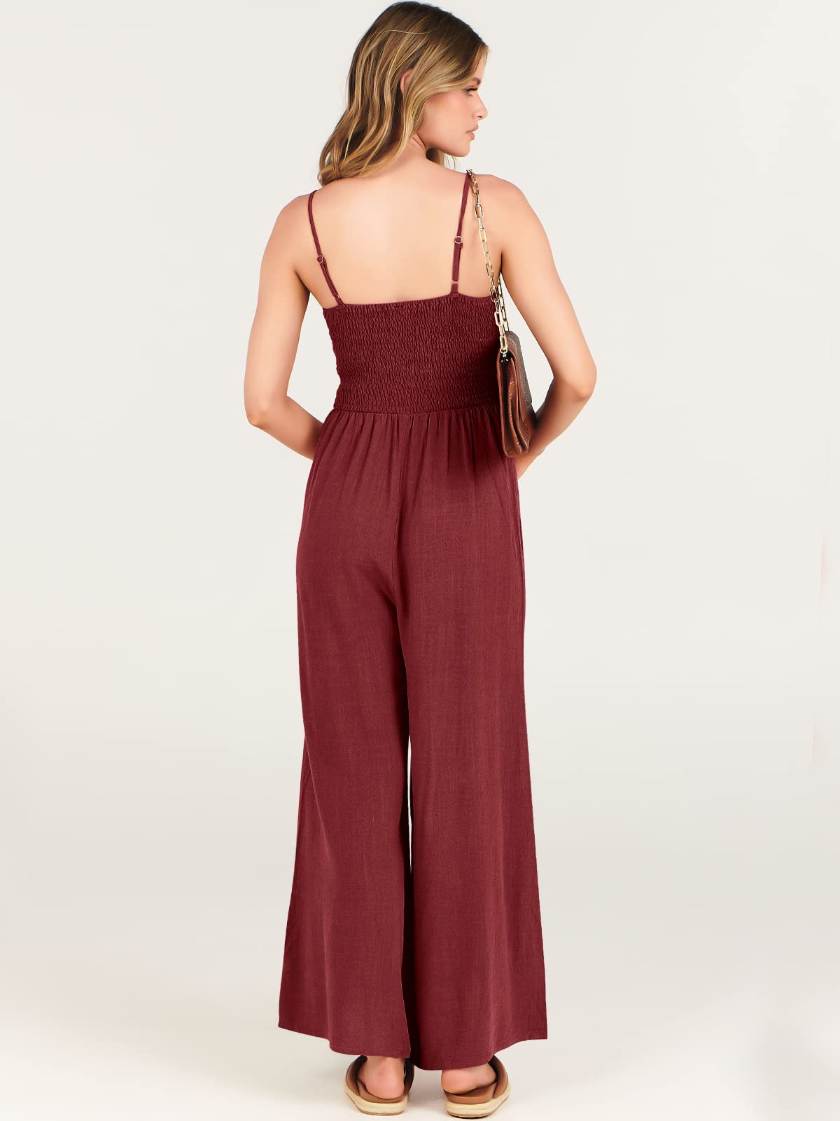 New Women's Sleeveless Bow Tie Hollow Jumpsuit