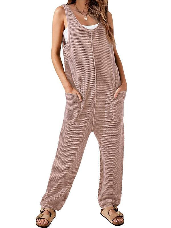 Women's Loose Sleeveless Knitted Jumpsuit(Buy 2 Free Shipping)