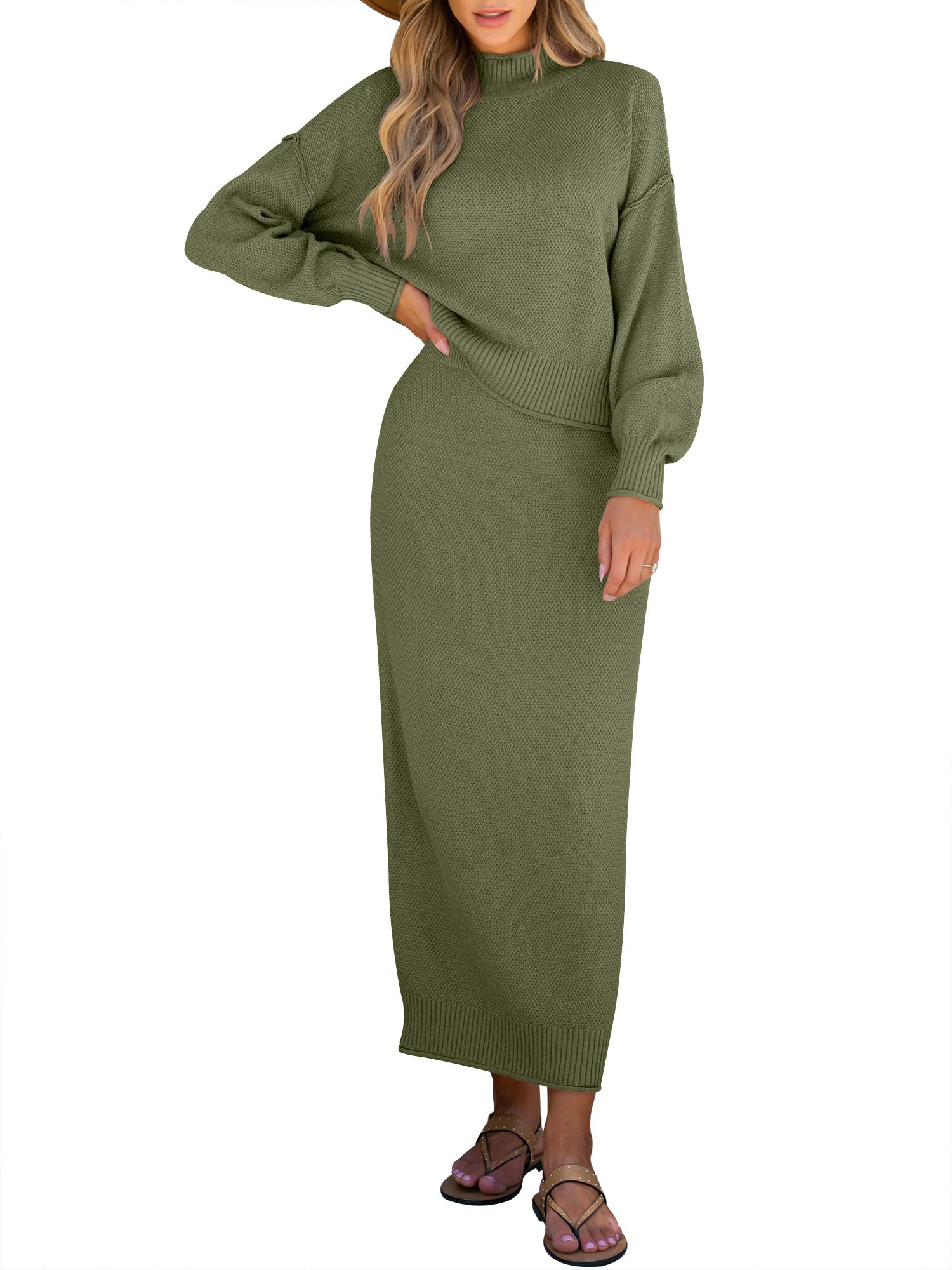 Women's 2 Piece Outfits Sweater Skirt Sets(40% off!!!)