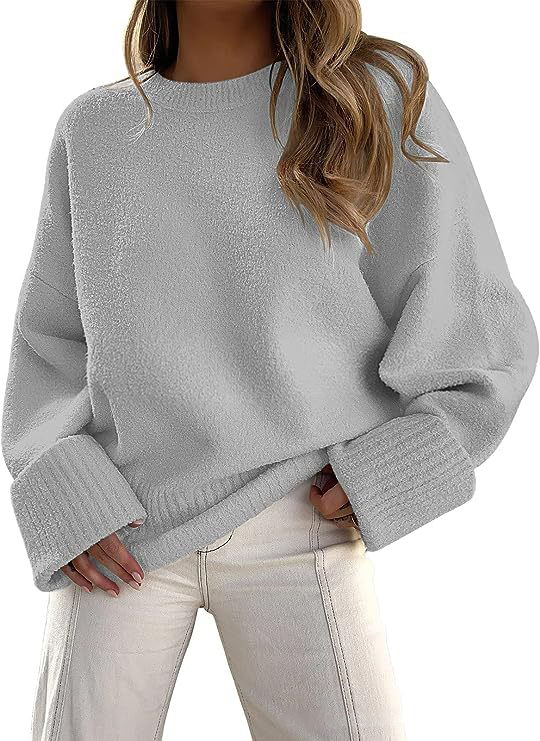 Women's Oversized Basic Soft Crew Neck Sweater（BUY 2 FREE SHIPPING）
