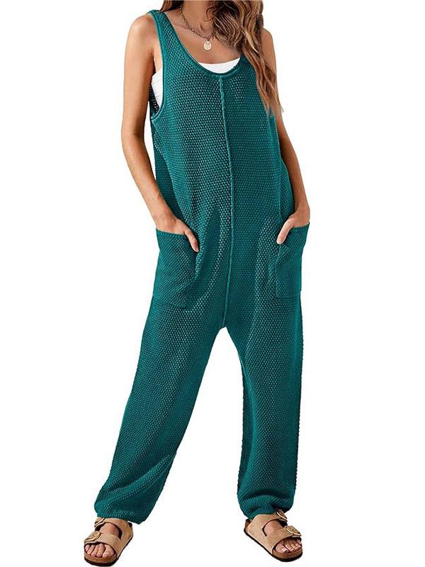 Women's Loose Sleeveless Knitted Jumpsuit(Buy 2 Free Shipping)