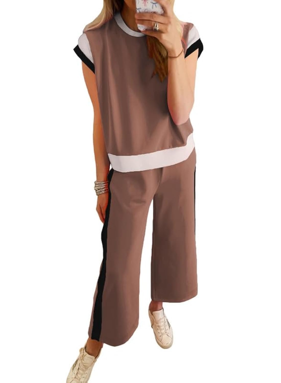 Women's Casual Color Block 2 Piece Lounge Sets(50% OFF!!!) 