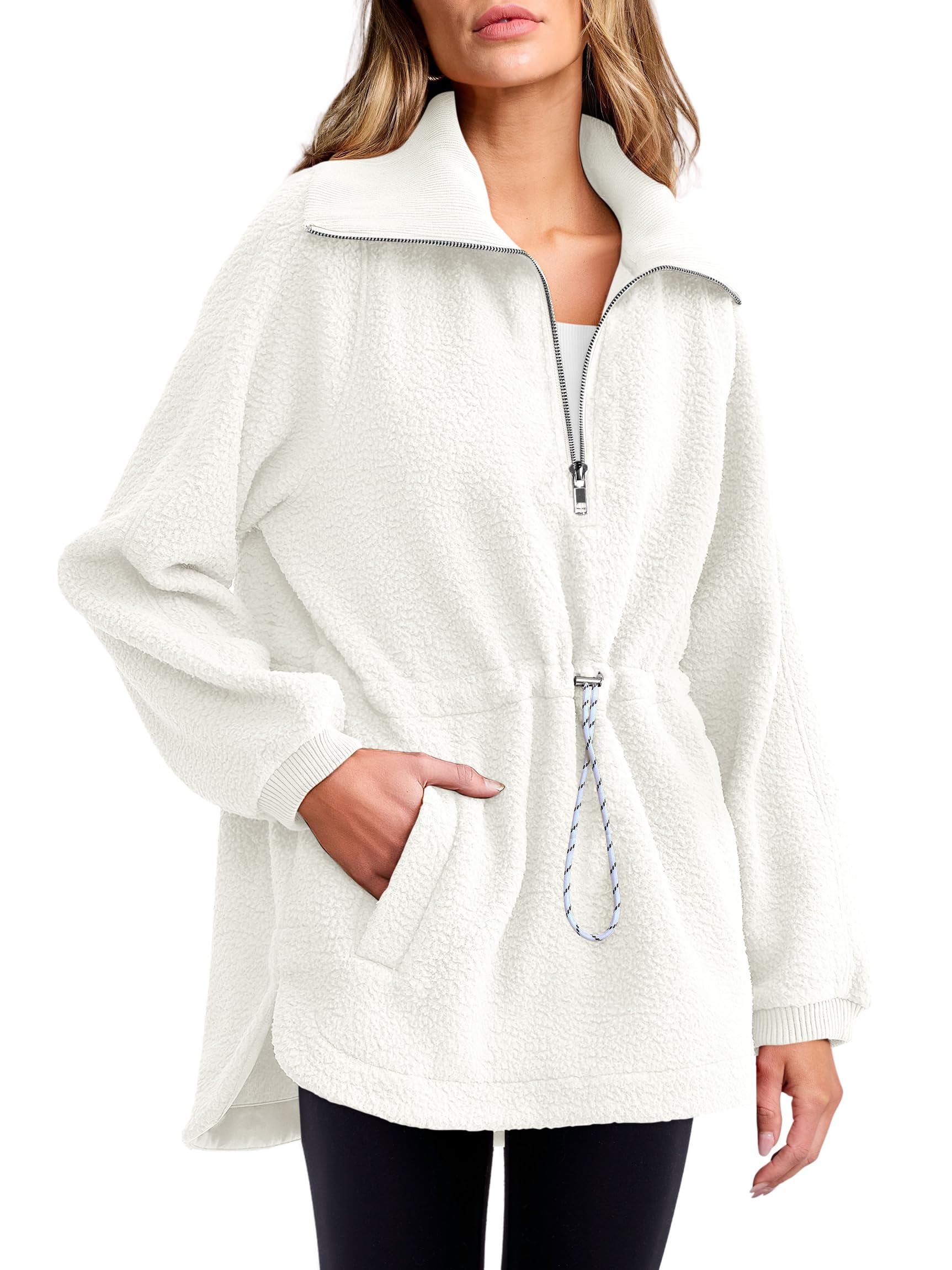 2024 New Women's Sherpa Fleece Half Zip Sweatshirt(40% OFF!!!)