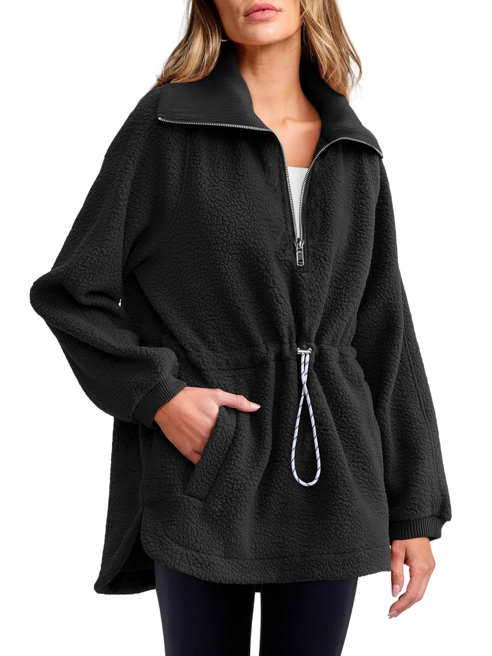 2024 New Women's Sherpa Fleece Half Zip Sweatshirt(40% OFF!!!)
