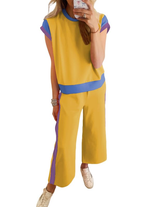 Women's Casual Color Block 2 Piece Lounge Sets(50% OFF!!!) 