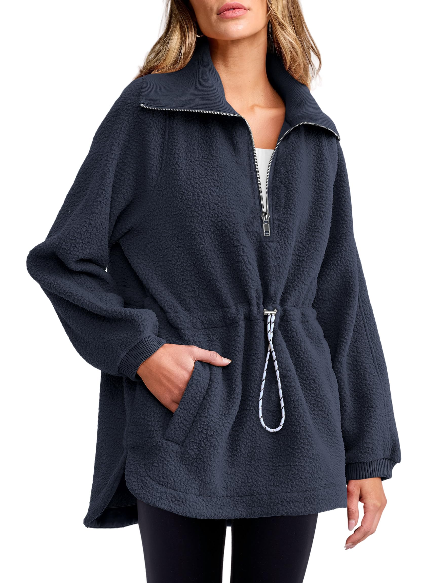 2024 New Women's Sherpa Fleece Half Zip Sweatshirt(40% OFF!!!)