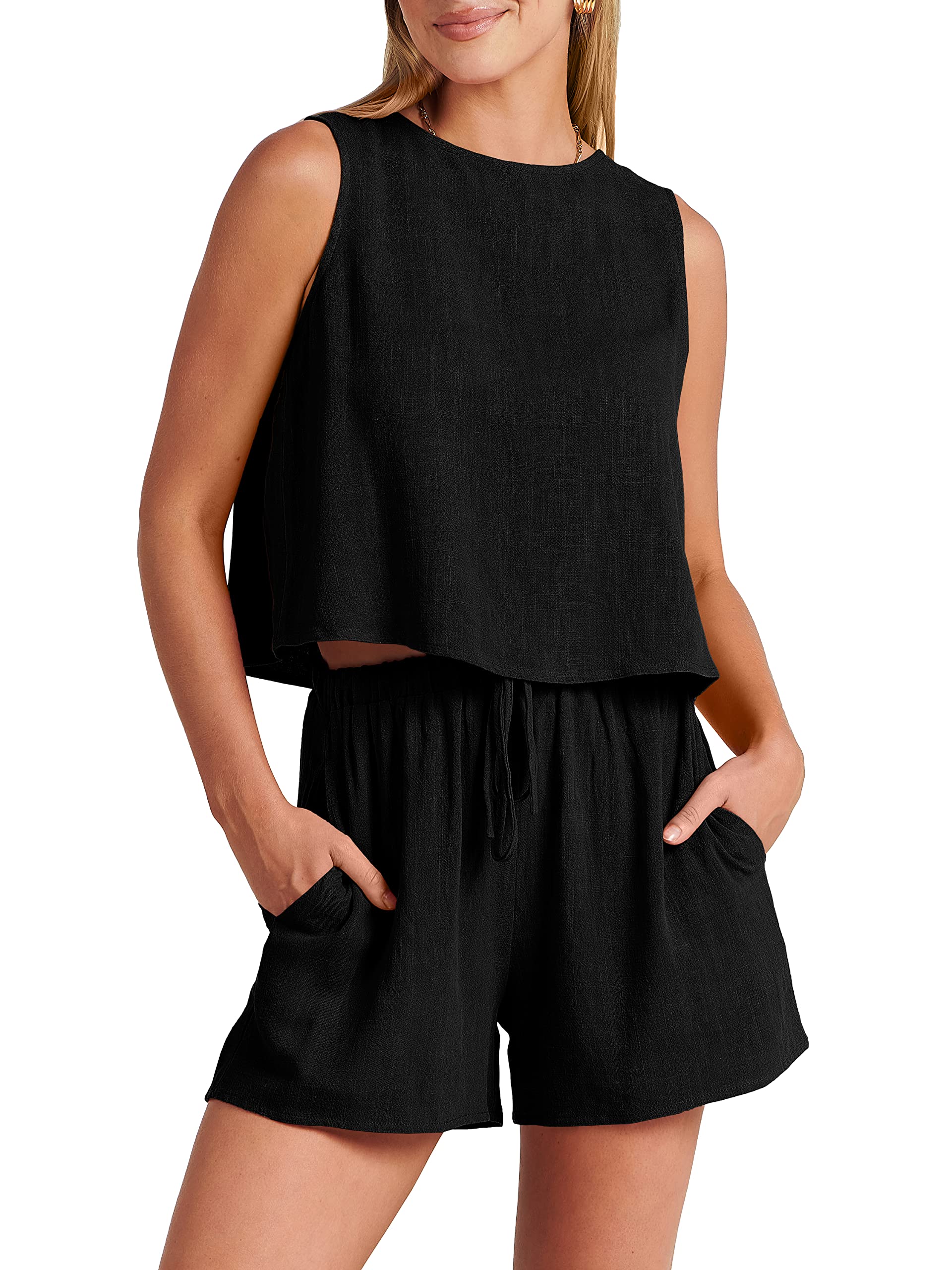 40% OFF Today-Women’s Summer 2 Piece Outfits Shorts Sets