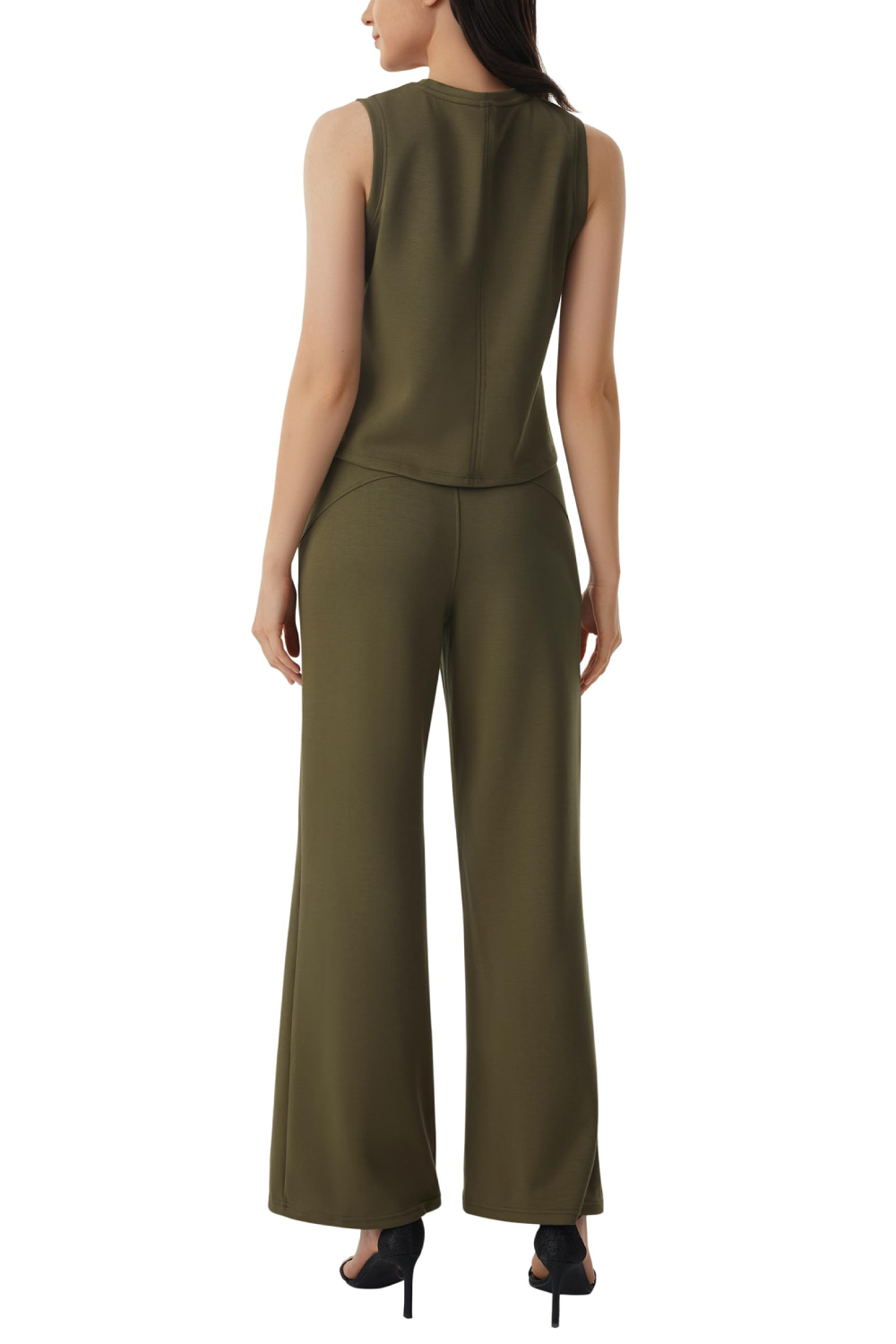 2024 Women's Sleeveless Vest Top & Wide Leg Casual Pants 2-piece Set (Buy 2 Free Shipping)