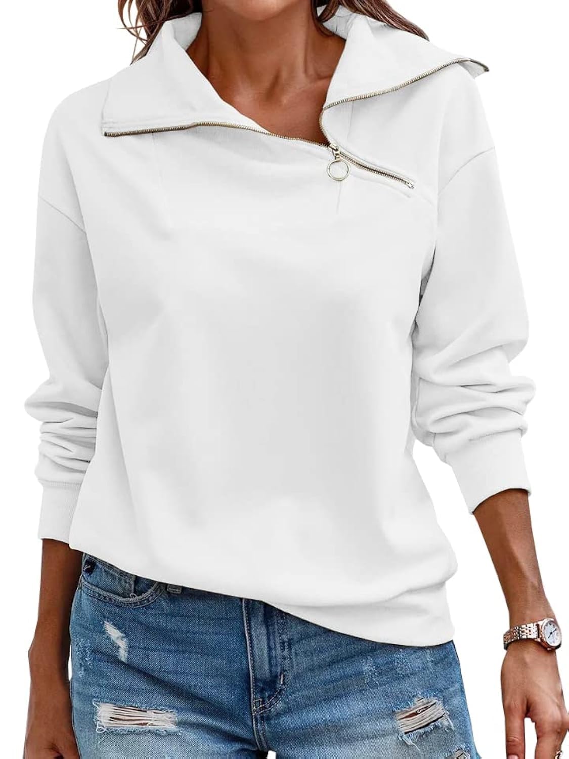 2024 New Women's Turtleneck Zipper Sweatshirt(buy 2 10% OFF)