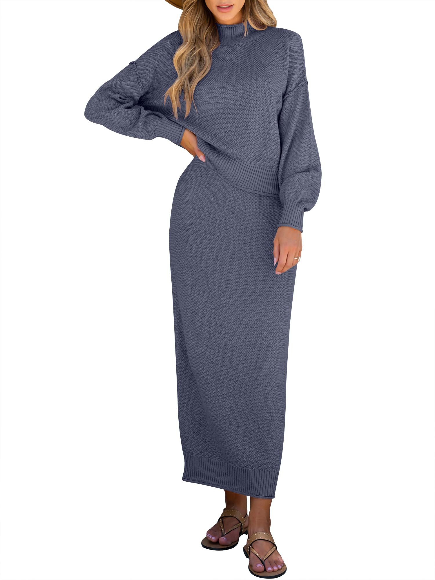 Women's 2 Piece Outfits Sweater Skirt Sets(40% off!!!)