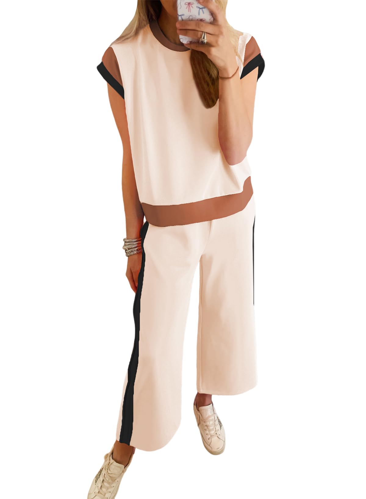 Women's Casual Color Block 2 Piece Lounge Sets(50% OFF!!!) 