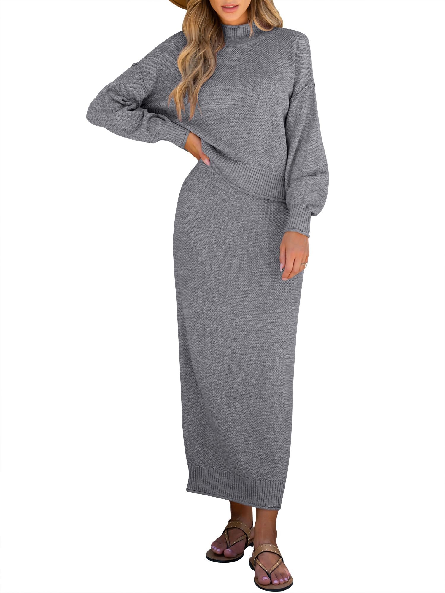 Women's 2 Piece Outfits Sweater Skirt Sets(40% off!!!)