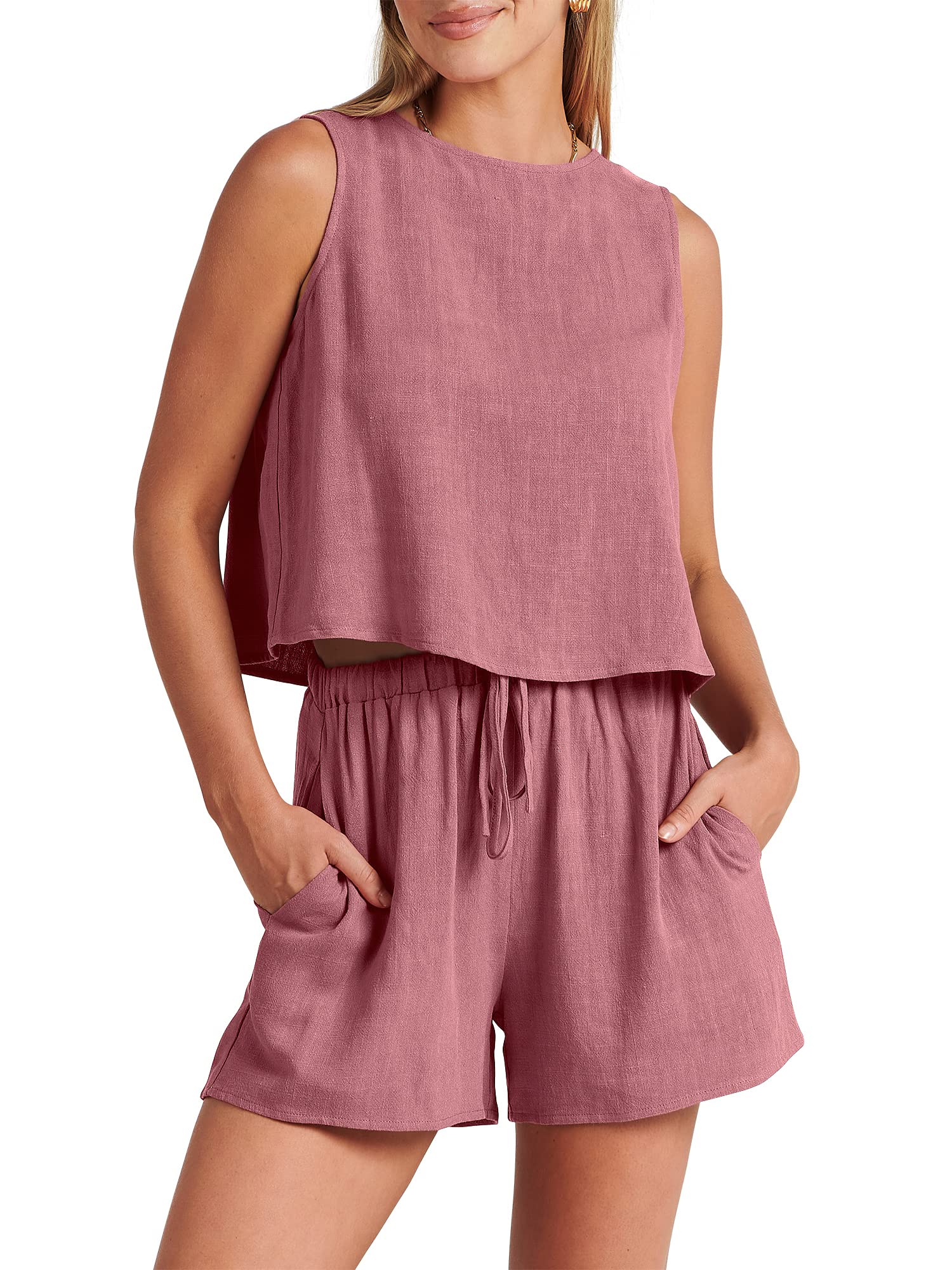 40% OFF Today-Women’s Summer 2 Piece Outfits Shorts Sets