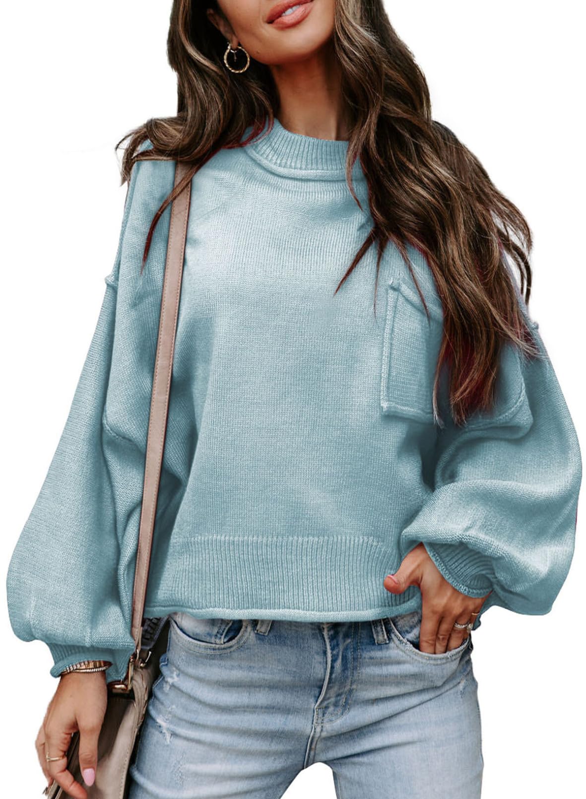 Women's Lantern Long Sleeve Sweater Casual  Knitwear Tops(BUY 2 FREE SHIPPING)