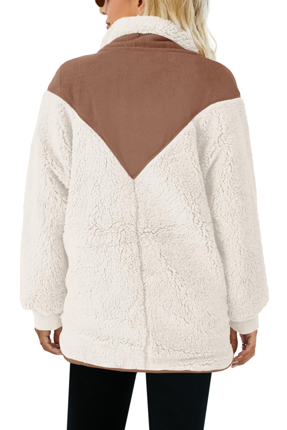 2024 New Women's Oversized Half Snap Fleece Pullover(50% OFF today!!!)