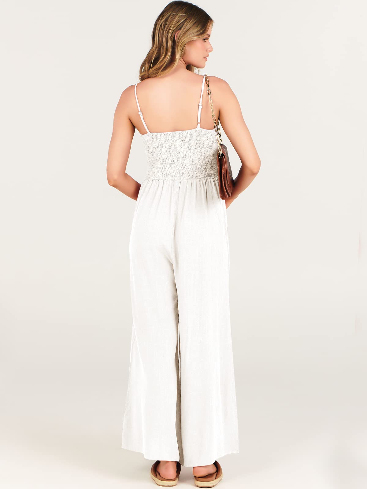 New Women's Sleeveless Bow Tie Hollow Jumpsuit