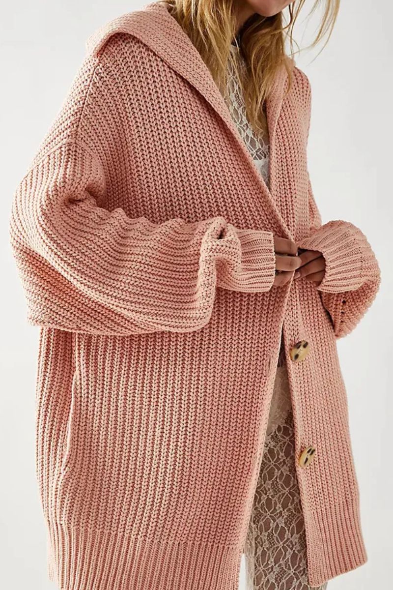 EARLY AUTUMN 50% OFF🔥Knit Cardigan Open Front Button Oversized Coat