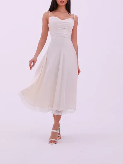 New Silk Cowl Maxi Dress