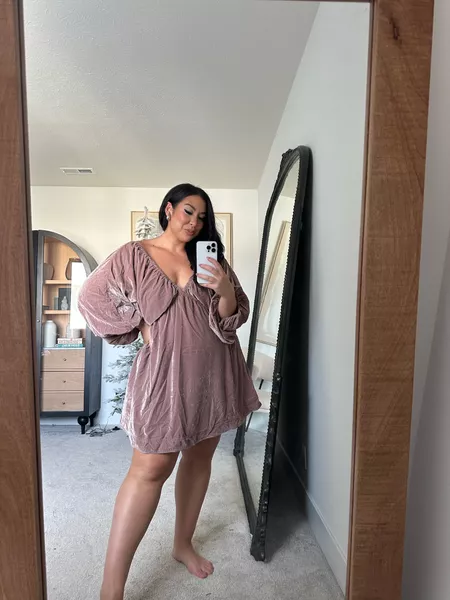 Christmas Sale 80% OFF ✨Women's V Neck Velvet Dress(Buy 2 Free Shipping)