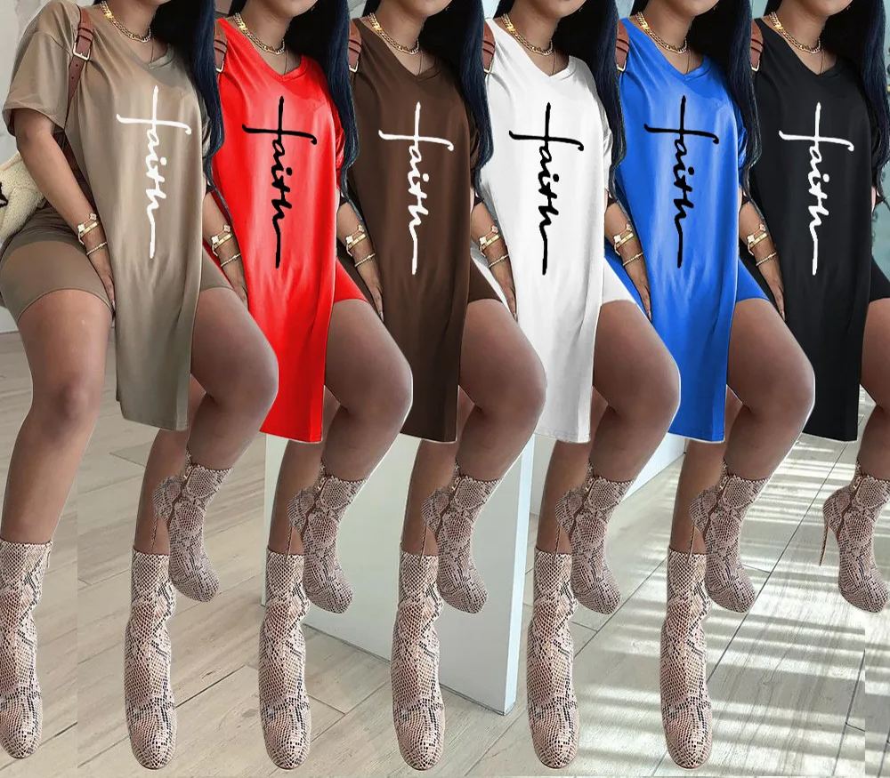 Mid Length Top And Shorts Two-Piece Set