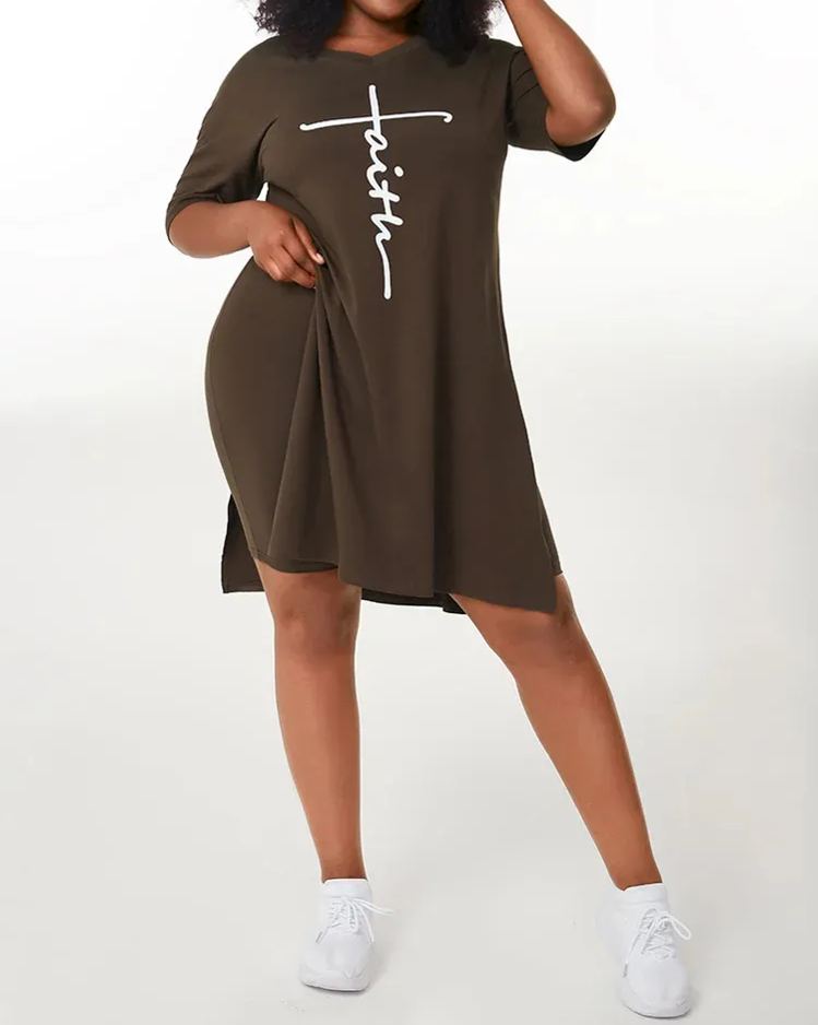 Mid Length Top And Shorts Two-Piece Set