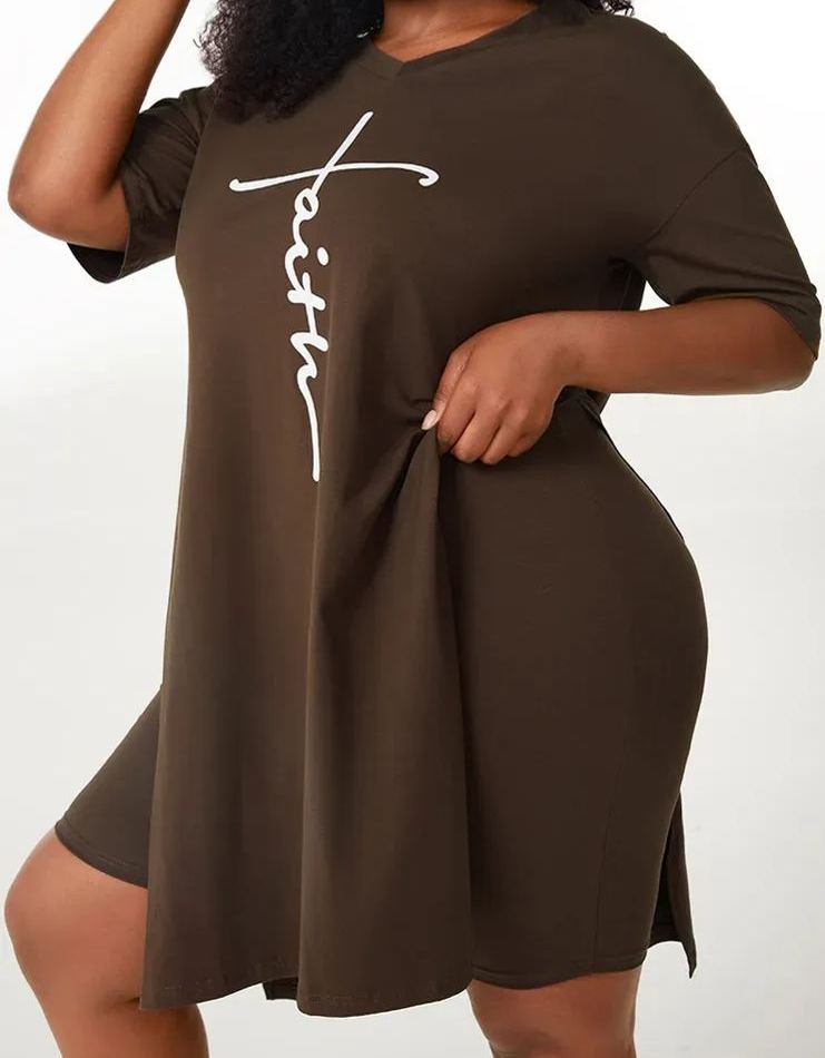 Mid Length Top And Shorts Two-Piece Set