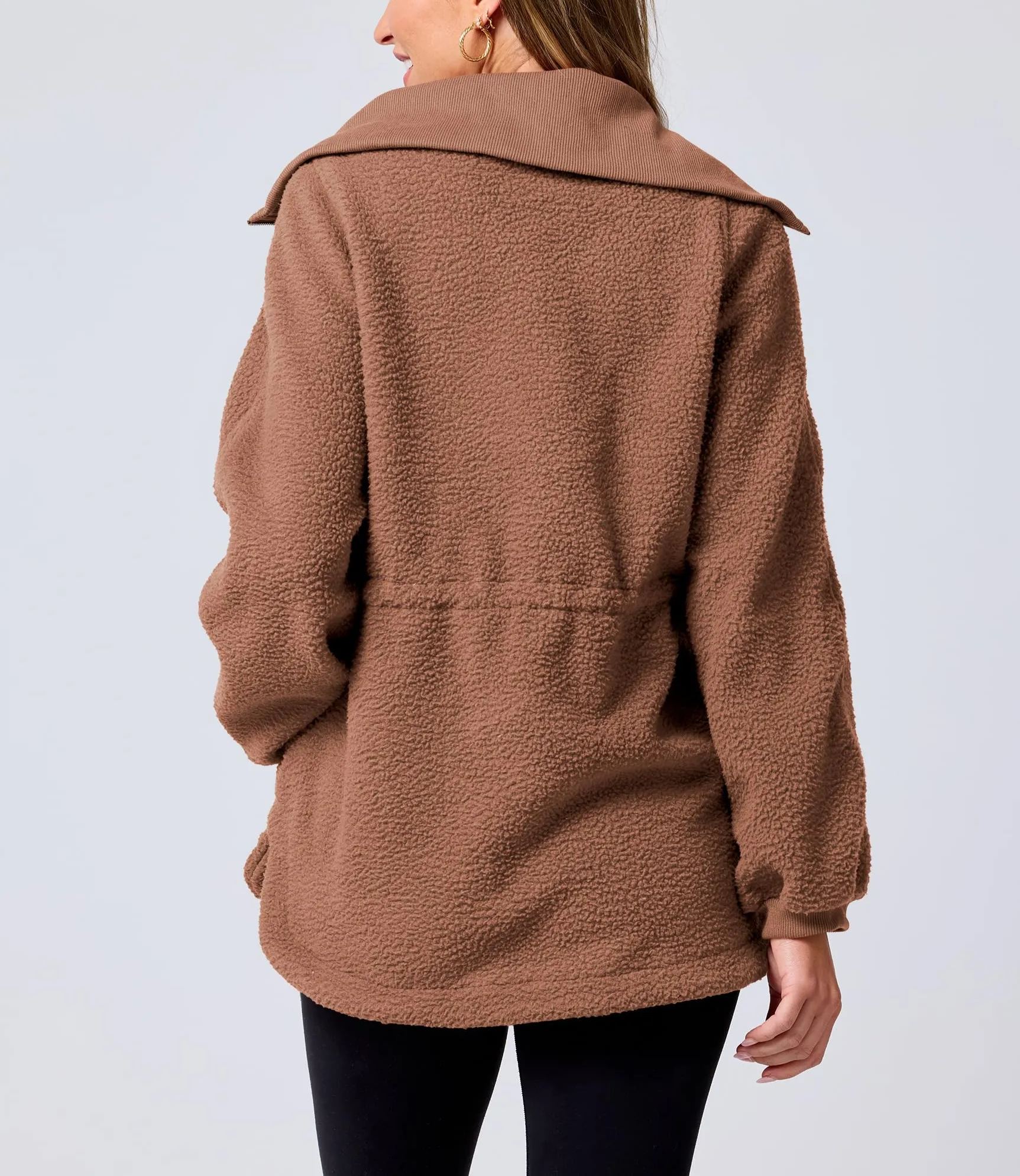 2024 New Women's Sherpa Fleece Half Zip Sweatshirt(buy 2 10% OFF)