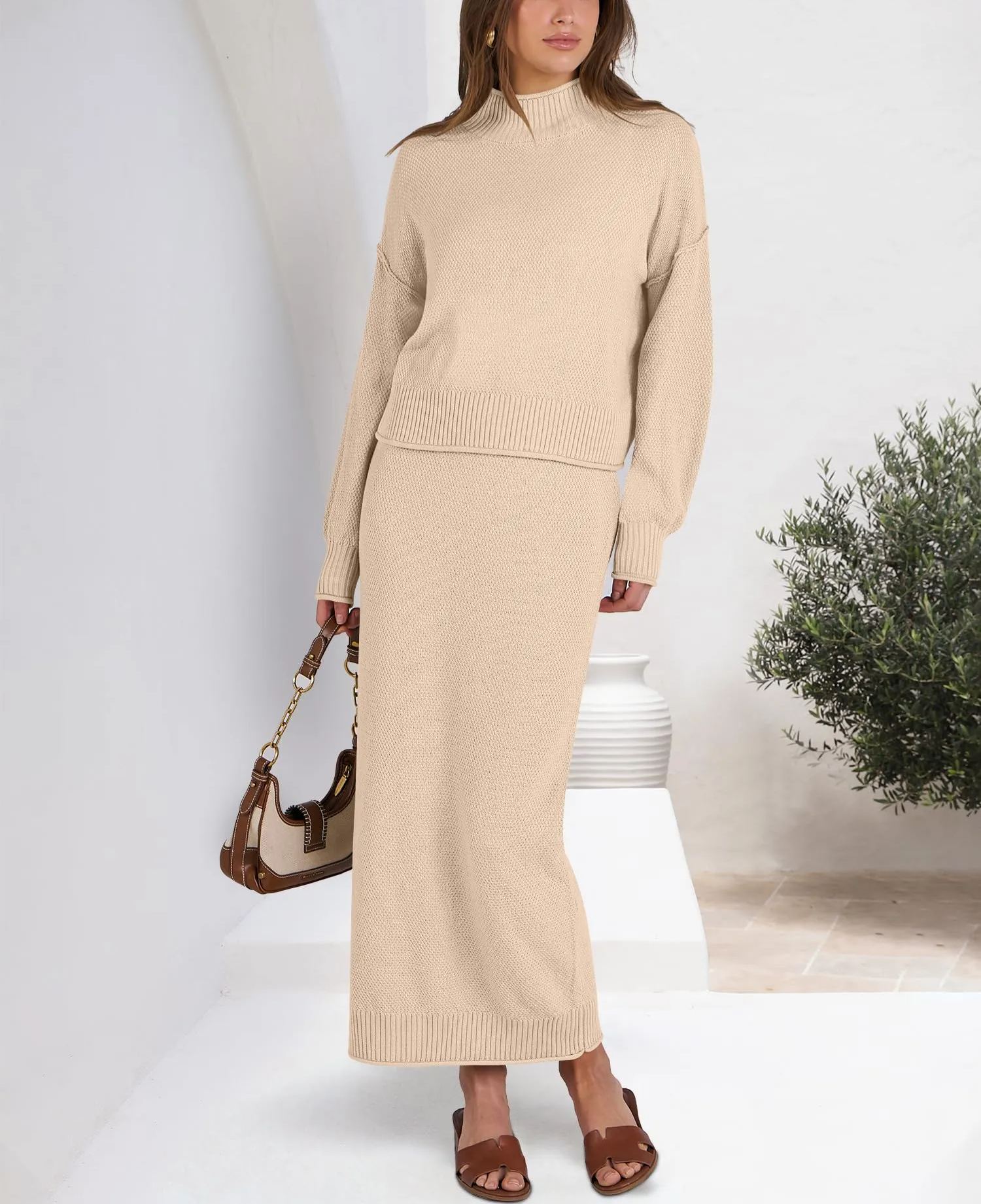 Women's 2 Piece Outfits Sweater Skirt Sets(40% off!!!)