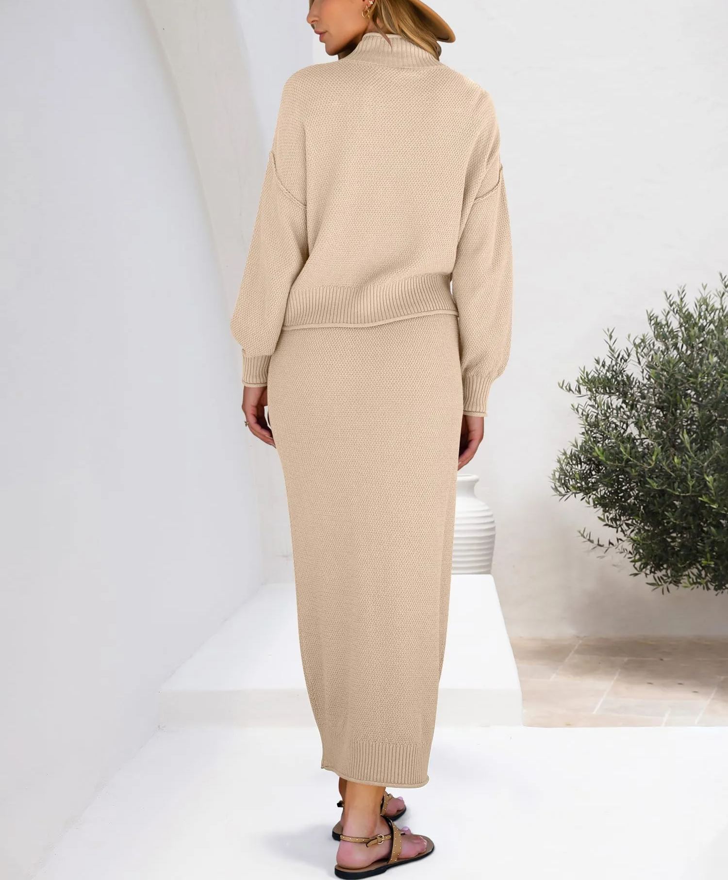 Women's 2 Piece Outfits Sweater Skirt Sets(40% off!!!)