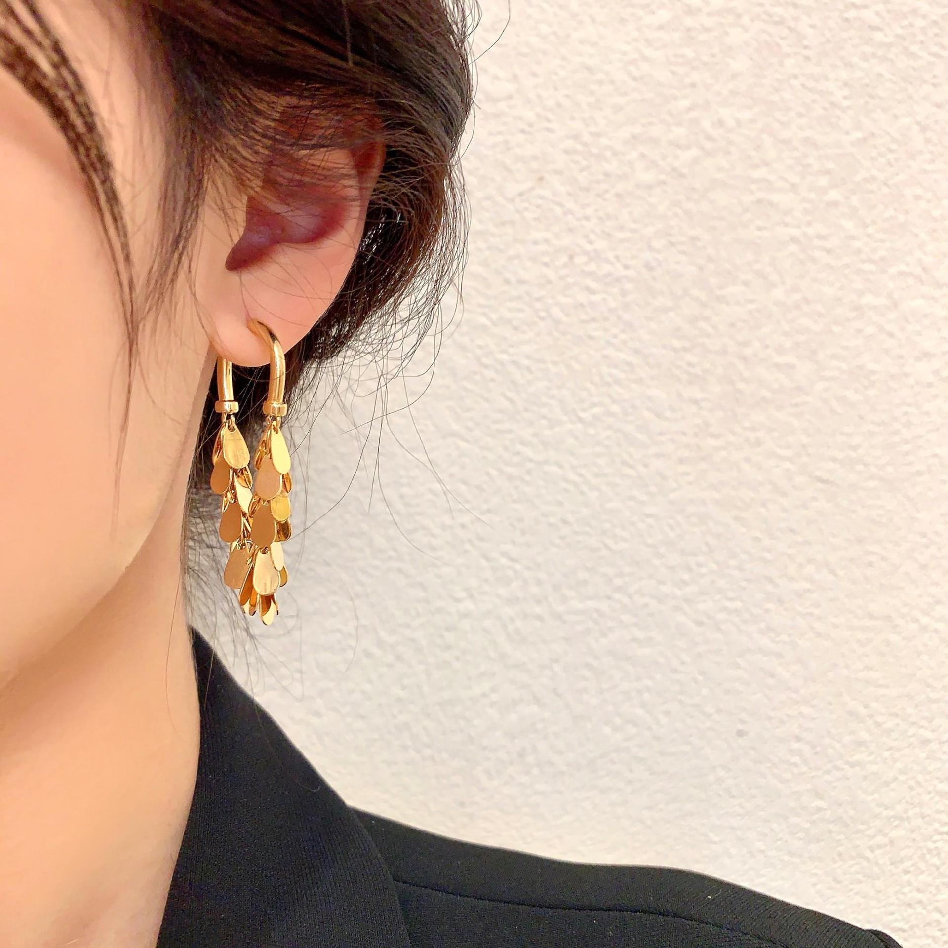 🎄Christmas Pre-sale🎁- Metal Sequin Tassel Earrings
