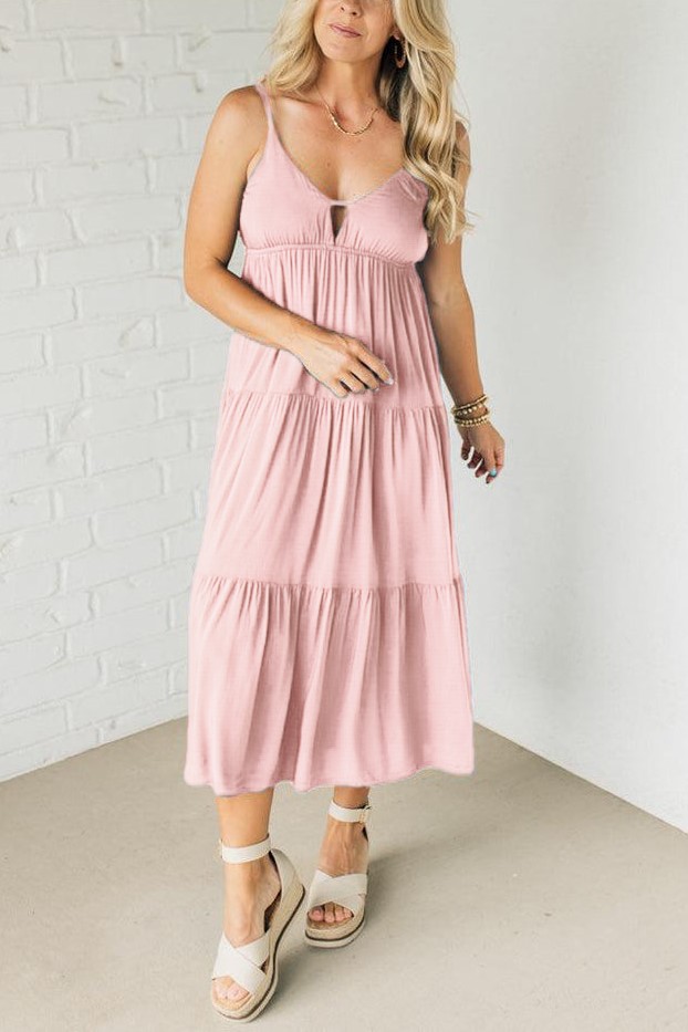 Sailor Keyhole Midi Dress