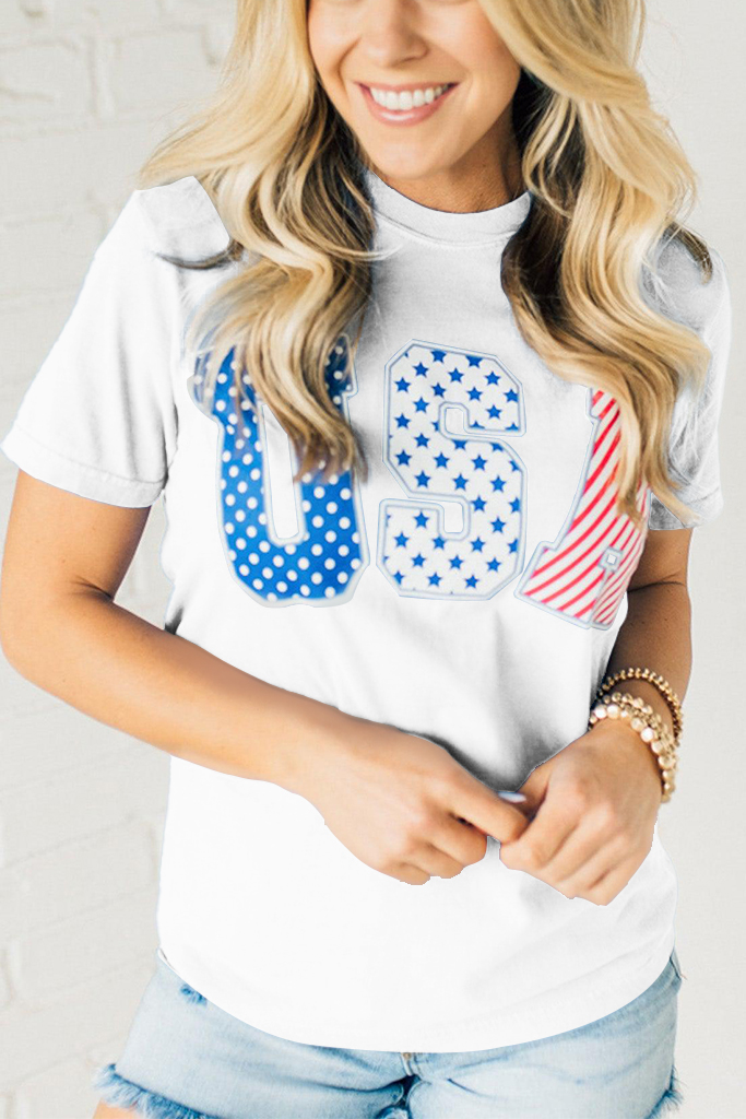 Denim Wash USA Tee
