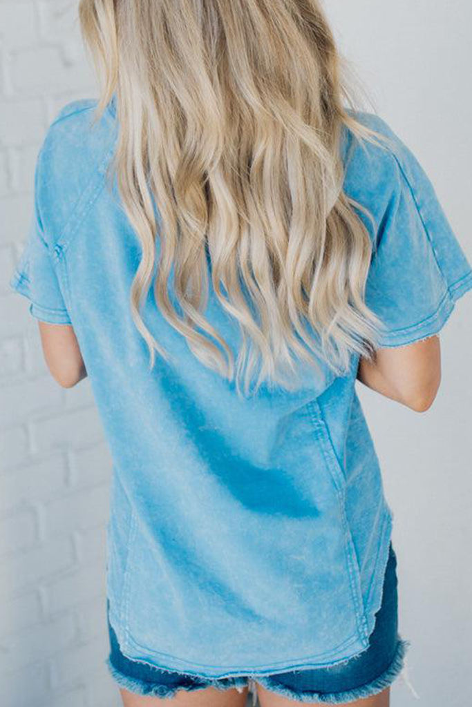 HOT SALE Brielle French Terry Henley Tee