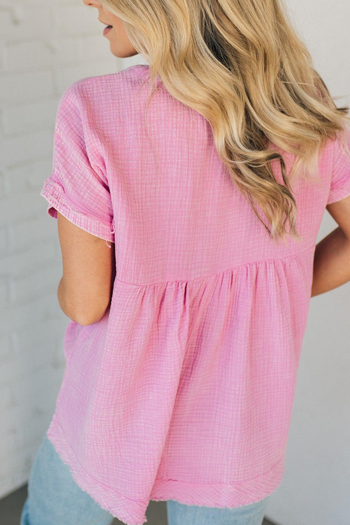 Carter Washed Gauze Henley